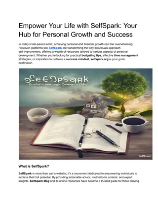 Empower Your Life with SelfSpark_ Your Hub for Personal Growth and Success