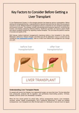 Key Factors to Consider Before Getting a Liver Transplant