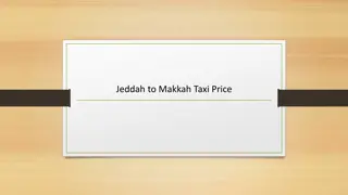 Jeddah to Makkah Taxi Price