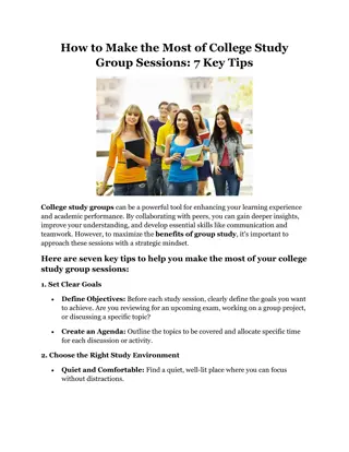 How to Make the Most of College Group Study Sessions 7 Key Tips