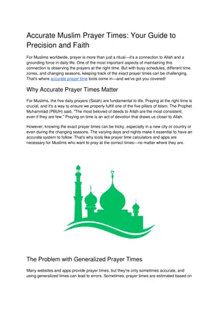 Accurate Muslim Prayer Times