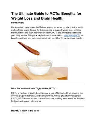 The Ultimate Guide to MCTs  Benefits for Weight Loss and Brain Health