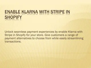 Enable Klarna with Stripe in Shopify