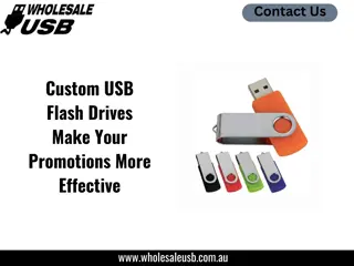 Custom USB Flash Drives Make Your Promotions More Effective