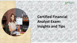 Certified Financial Analyst Exam Insights and Tips