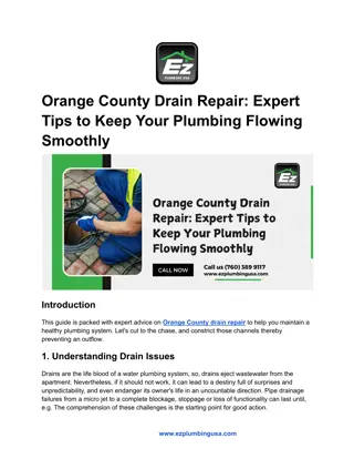 Orange County Drain Repair_ Expert Tips to Keep Your Plumbing Flowing Smoothly