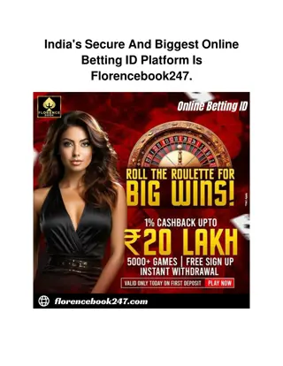 India's Secure And Biggest Online Betting ID Platform Is Florencebook247