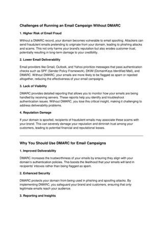 Challenges of Running an Email Campaign Without DMARC (1)