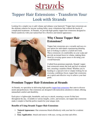 Discover the finest topper hair extensions at Strands, designed to give you.