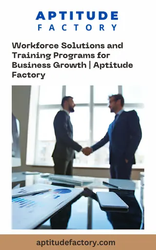 Workforce Solutions and Training Programs for Business Growth  Aptitude Factory