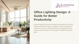 Innovative Office Lighting Solutions for Productivity and Comfort