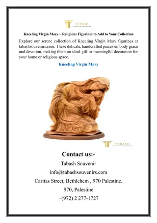 Kneeling Virgin Mary – Religious Figurines to Add to Your Collection