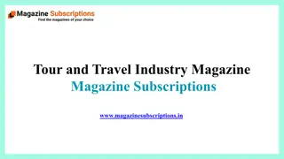 Tour and Travel Industry Magazine – Magazine Subscriptions