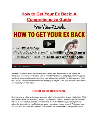 How to Get Your Ex Back: A Comprehensive Guide