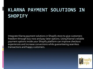 Klarna Payment Solutions in Shopify