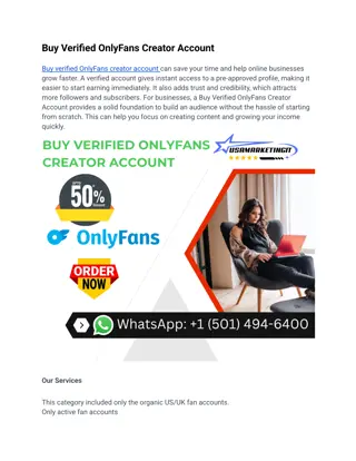 Buy Verified OnlyFans Creator Account uk usa