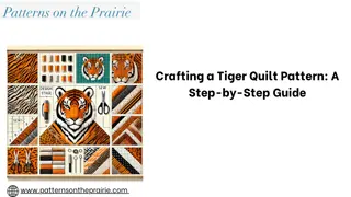 Crafting a Tiger Quilt Pattern A Step-by-Step Guide