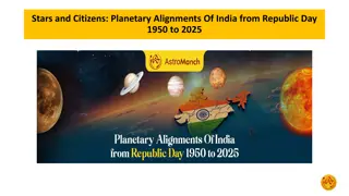 Stars and Citizens Planetary Alignments Of India from Republic Day 1950 to 2025