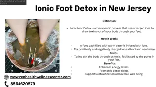 Ionic Foot Detox in New Jersey