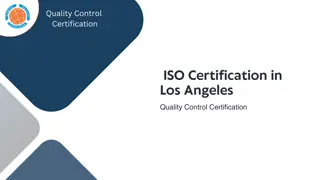 ISO Certification in Los Angeles – Quality Control Certification