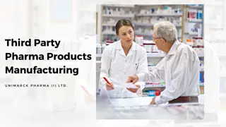 Third Party Pharma Products  Manufacturing