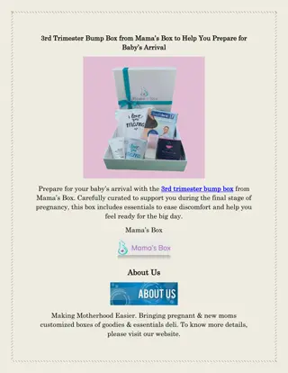 3rd Trimester Bump Box from Mama’s Box to Help You Prepare for Baby’s Arrival