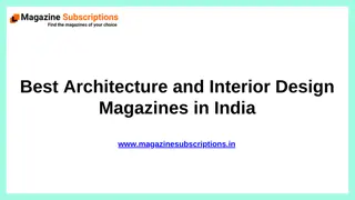 Best Architecture and Interior Design Magazines in India