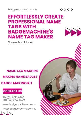 Effortlessly Create Professional Name Tags with BadgeMachine's Name Tag Maker