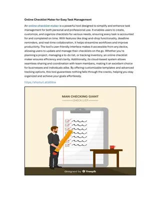 Online Checklist Maker for Easy Task Management