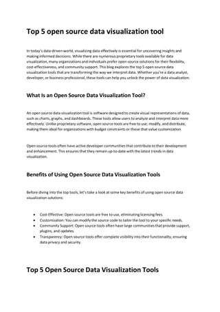 Top 5 Open Source Data Visualization Tools