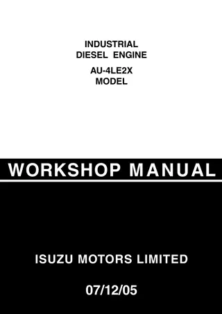 Isuzu AU-4LE2X Diesel Engine Service Repair Manual Instant Download