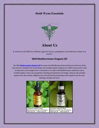 Certified Organic Oregano Oil, wildoiloforegano.com