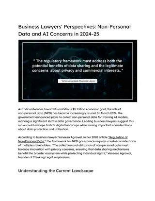 Business Lawyers' Perspectives_ Non-Personal Data and AI Concerns in 2024-25