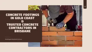 Concrete Footings in Gold Coast & Trusted Concrete Contractors in Brisbane