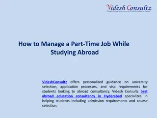 How to Manage a Part-Time Job While Studying Abroad