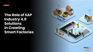 Transform with SAP Industry 4.0 Solutions for Smart Factories