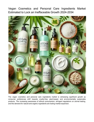 Vegan Cosmetics and Personal Care Ingredients Market