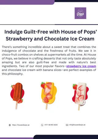 Indulge Guilt-Free with House of Pops’ Strawberry and Chocolate Ice Cream