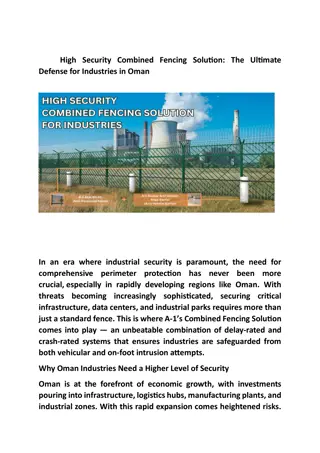 High Security Combined Fencing Solution The Ultimate Defense for Industries in Oman