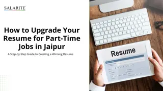 How to Upgrade Your Resume for Part-Time Jobs in Jaipur