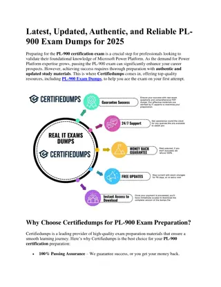 Latest, Updated, Authentic, and Reliable PL-900 Exam Dumps for 2025