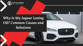 Why Is My Jaguar Losing Oil Common Causes and Solutions