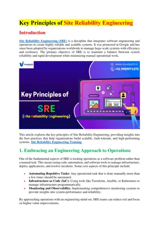 Site Reliability Engineering - SRE Course