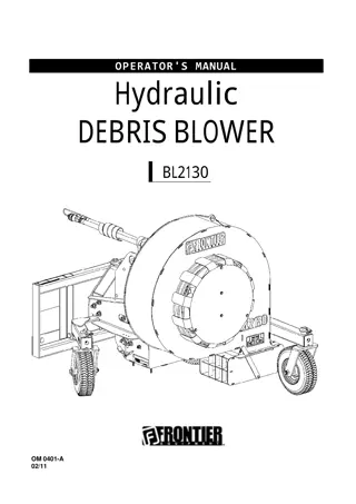 John Deere Frontier BL2130 Hydraulic Debris Blower Operator’s Manual Instant Download (Publication No. 5RDBL2130A)