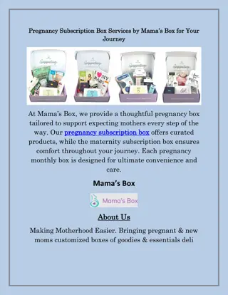 Pregnancy Monthly Box Delivered to Your Door from Mama’s Box