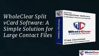 Simplifying Contact Migration with Split vCard Files: A Modern Approach