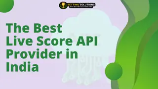 Live Score API provider in India