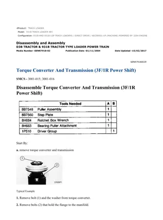 Caterpillar Cat 931B AND 931B LGP TRACK LOADER (Prefix 6EC) Service Repair Manual Instant Download (6EC00001 and up)