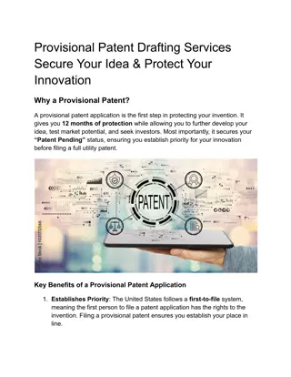 Provisional Patent Drafting Services – Secure Your Invention with InventionIP