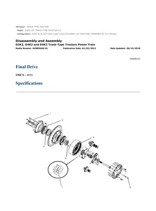 Caterpillar Cat D3K2 LGP TRACK-TYPE TRACTOR (Prefix KLL) Service Repair Manual Instant Download (KLL00001 and up)